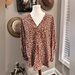 Jodifl animals print tunic blouse